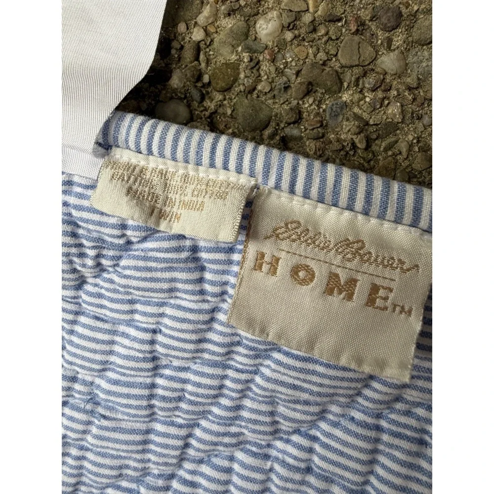 Eddie Bauer Home Vintage Twin Quilt Blue Red White Patriotic Americana Star